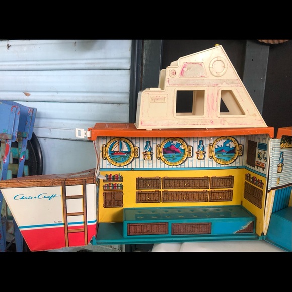 Vintage Barbie’s Dream Boat❗️Fold up Barbie Chris Craft Fun Ship❗️🛍🥰 Mattel - Picture 3 of 13